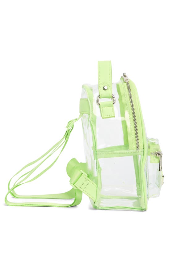 Shop Madden Girl Clear Vinyl Mini Backpack In Light Green