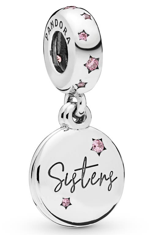 EAN 5700302775822 product image for PANDORA Sisters Cubic Zirconia Dangle Charm in Silver at Nordstrom | upcitemdb.com