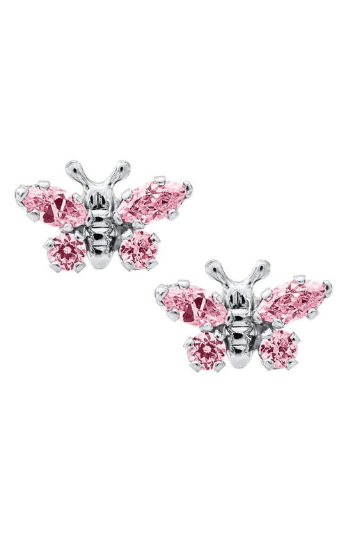 Mignonette Butterfly Birthstone Sterling Silver Earrings in October at Nordstrom