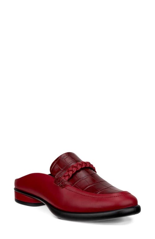 Ecco Sculpted Lx Loafer Mule In Brick/ Brick