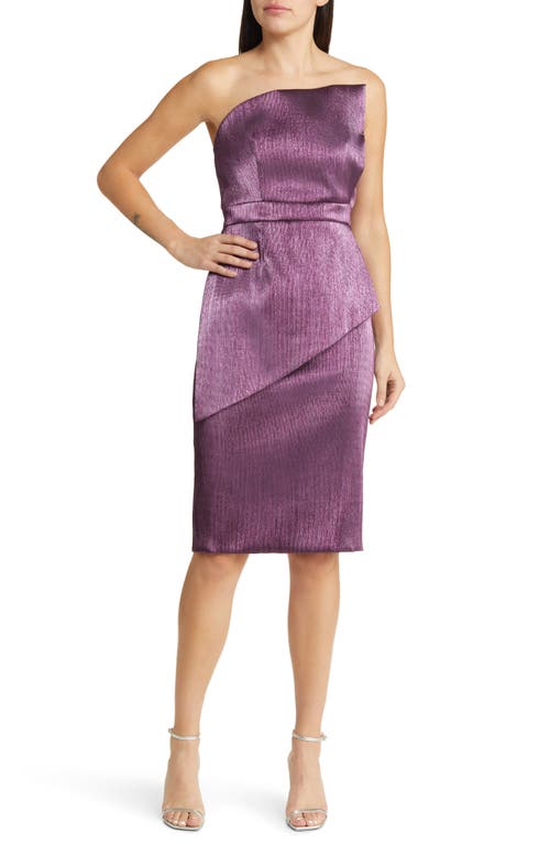 Black Halo Lenora Lamé Cocktail Sheath Dress Purple Passion at Nordstrom,