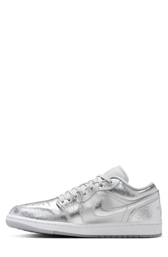 Shop Jordan Air  1 Low Se Sneaker In Metallic Silver/ Photon Dust
