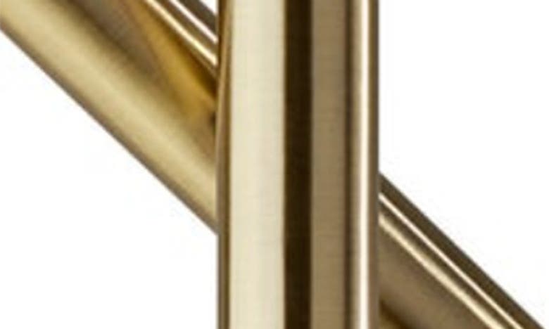 Adesso Lighting Vega Led Torchiere Floor Lamp In Antique Brass