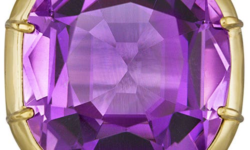 Mindi Mond Imperial Amethyst & Diamond Drop Earrings In Gold/diamond/amethyst