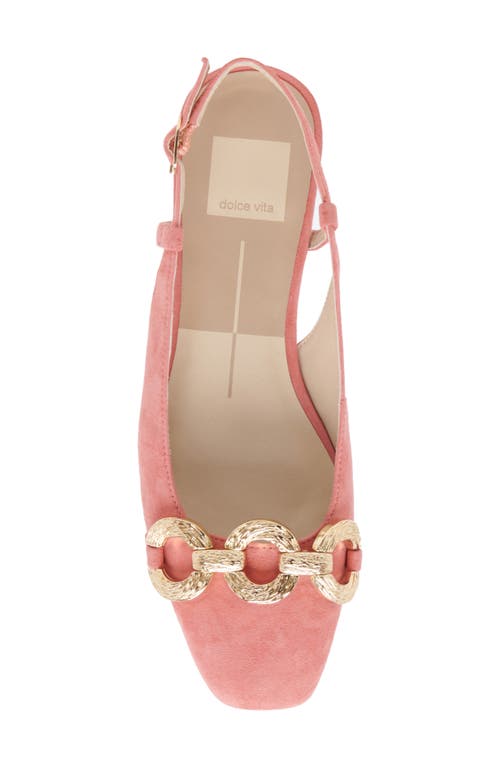 Shop Dolce Vita Ramano Slingback Flat In Coral Suede