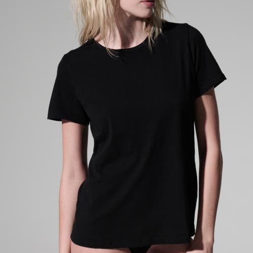 MAJESTIC MAJESTIC FILATURES 100% MACHINE WASHABLE CASHMERE SHORT SLEEVE CREWNECK T-SHIRT