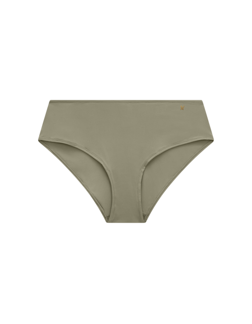 Nudea The Stretch Mid Rise Bikini Brief In Sage Green