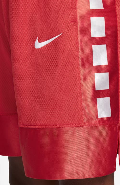 Nike Dri-fit Elite 23 Big Kids' (boys') Basketball Shorts In University Red/white