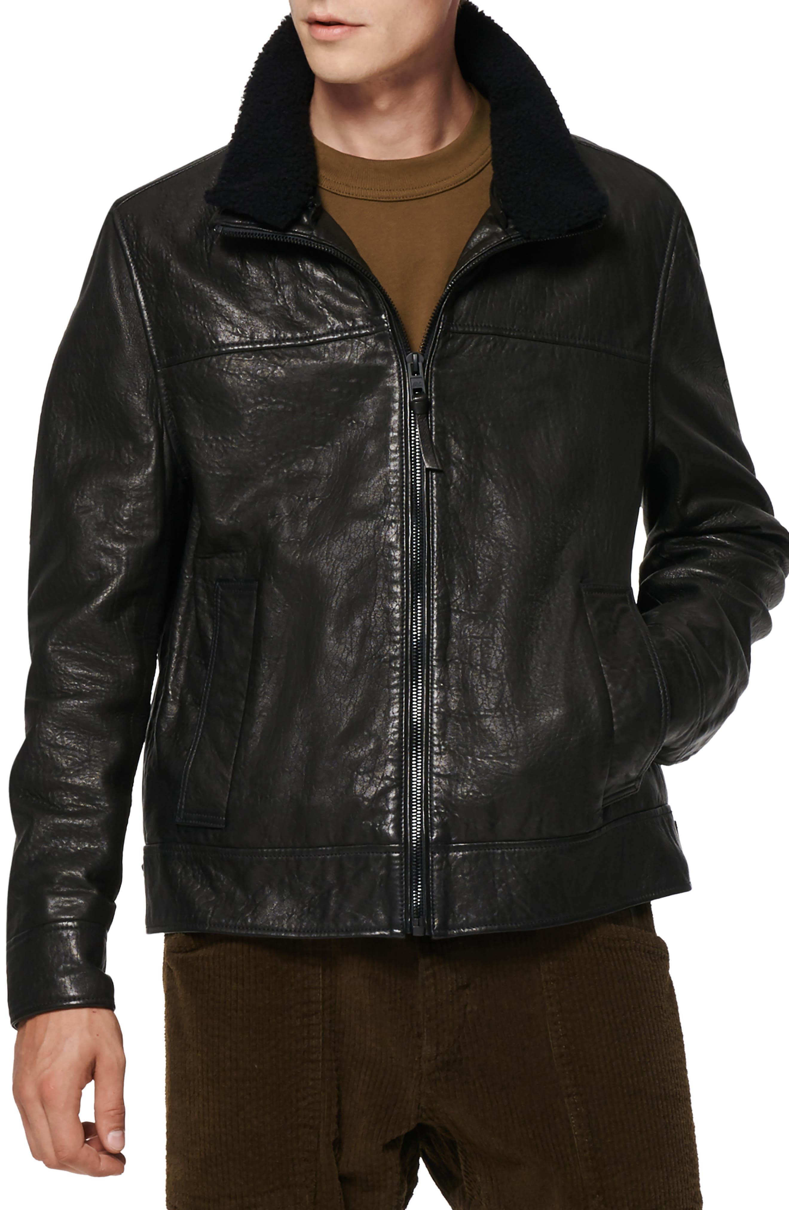 andrew marc jacket leather