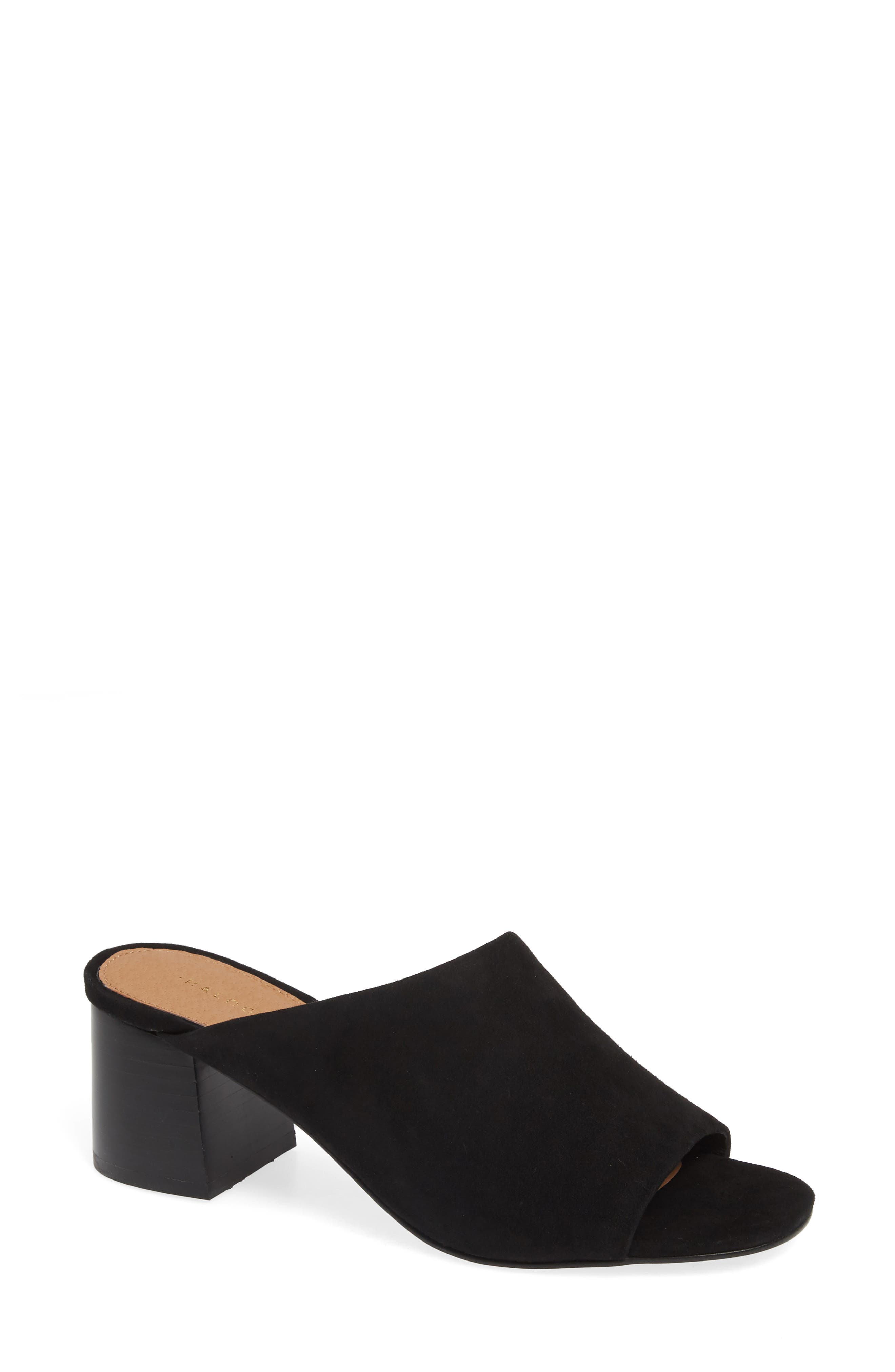 halogen faye asymmetrical slide sandal