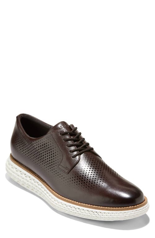 Shop Cole Haan Originalgrand 2.0 Derby In Dark Chocolate