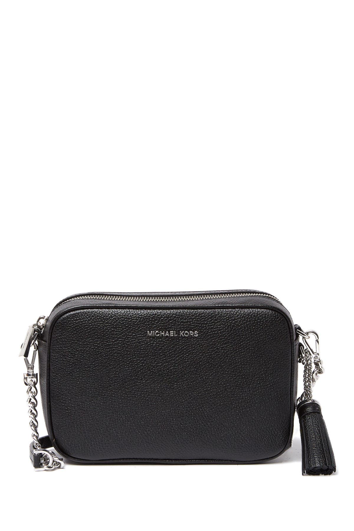 michael kors medium camera bag black