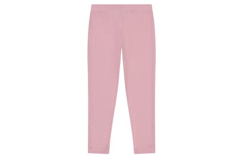 Shop Busy Bees Leggings Light Pink Ribbed Knit