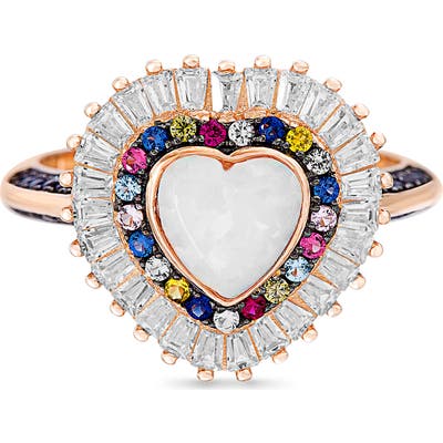 Lesa Michele Cubic Zirconia & Opal Cocktail Ring
