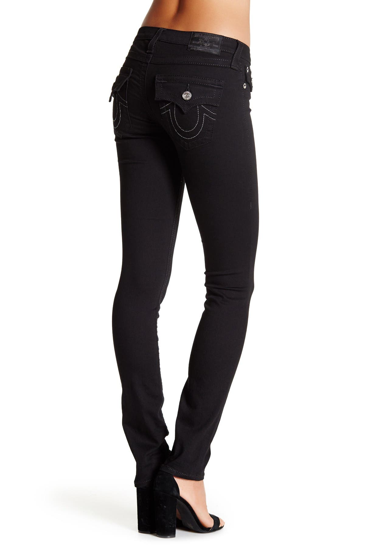 womens skinny jeans with back flap pockets