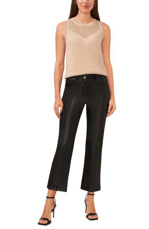 Halogen Open Stitch Sleeveless Sweater In Oxford Tan