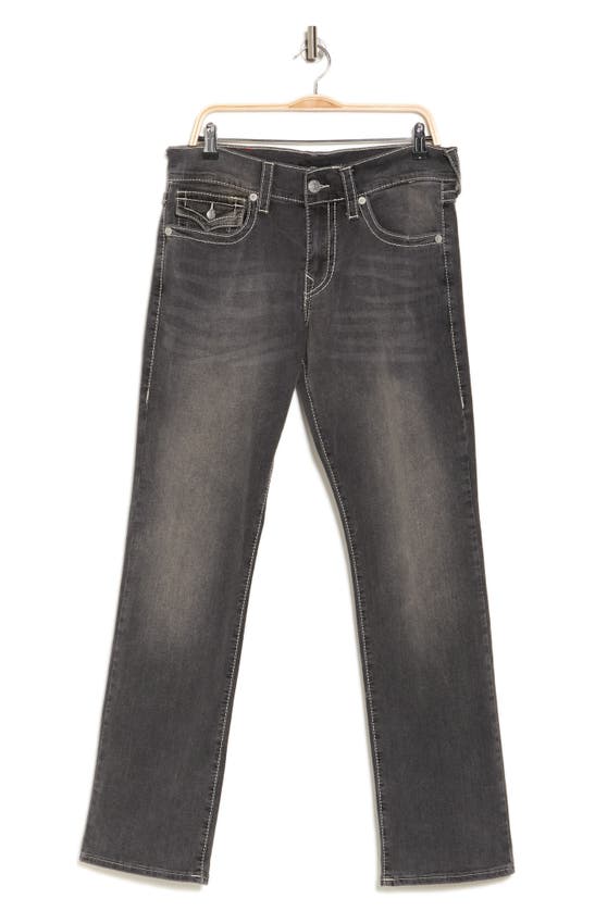 True Religion Brand Jeans Ricky T-flap Pocket Straight Jeans In Black