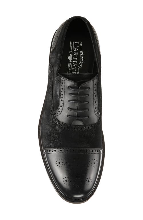 L'artiste By Spring Step Keaton Cap Toe Oxford In Black