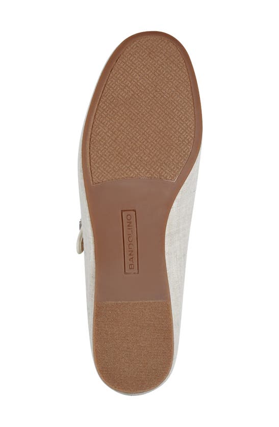 Shop Bandolino Philly Mary Jane Flat In Light Natural