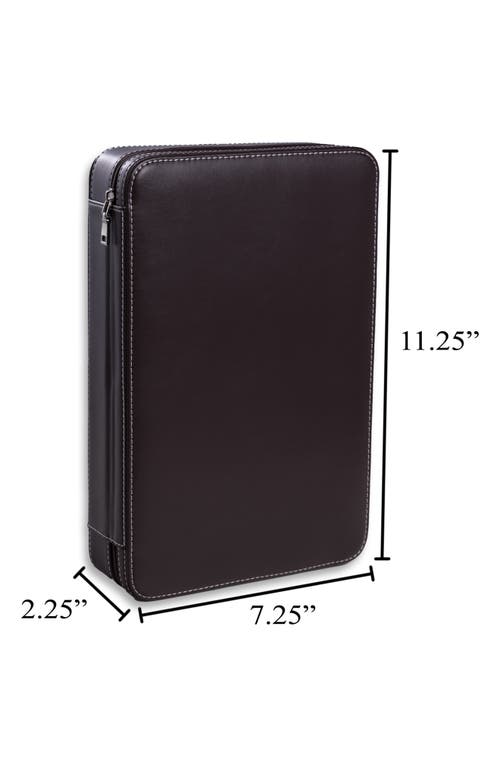 Bey-berk Leather Watch & Glasses Case In Brown