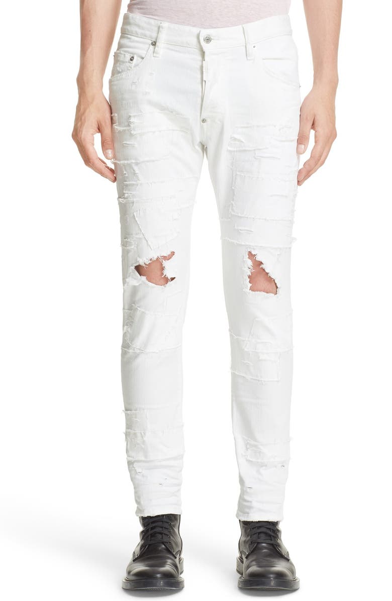 Dsquared2 Skater Fit Ripped & Repaired Jeans | Nordstrom