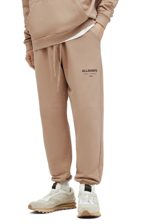 AllSaints Underground Logo Graphic Joggers Toffee Taupe at Nordstrom,