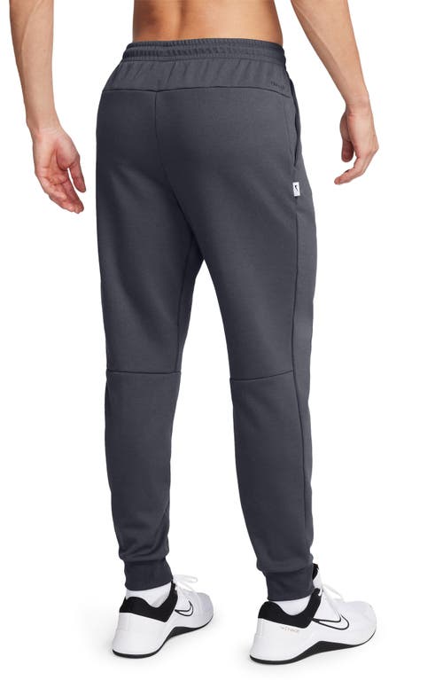 Nike Men's Primary Fleece Dri-fit Uv Performance Jogger Pants In Obsidian/heather