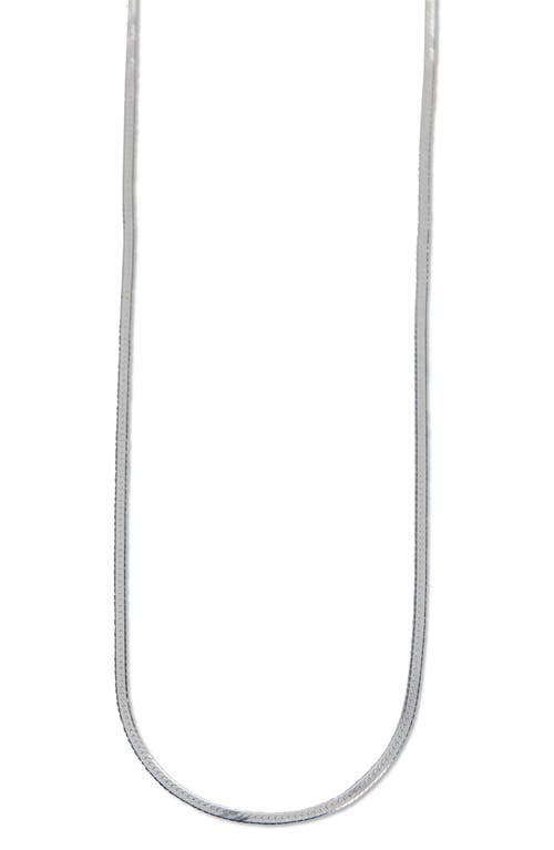 Shop Argento Vivo Sterling Silver Dainty Snake Chain Necklace