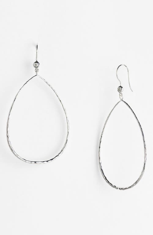 Ippolita Diamond Accent Large Teardrop Earrings in Sterling Silver at Nordstrom