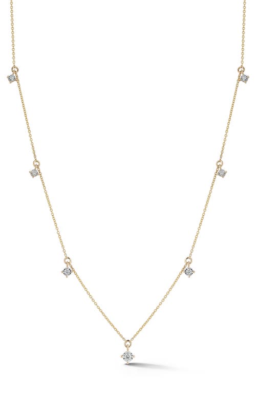 Ava Bea Diamond Charm Necklace in Yellow Gold