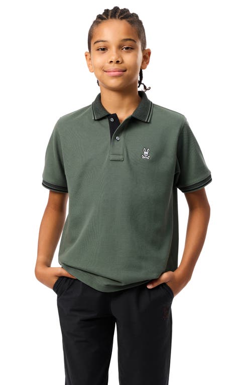 Shop Psycho Bunny Kids' Bradford Cotton Polo In 022 Urban Chic