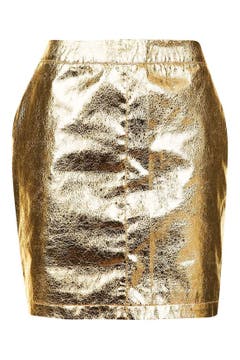 Topshop Metallic Foil Miniskirt | Nordstrom