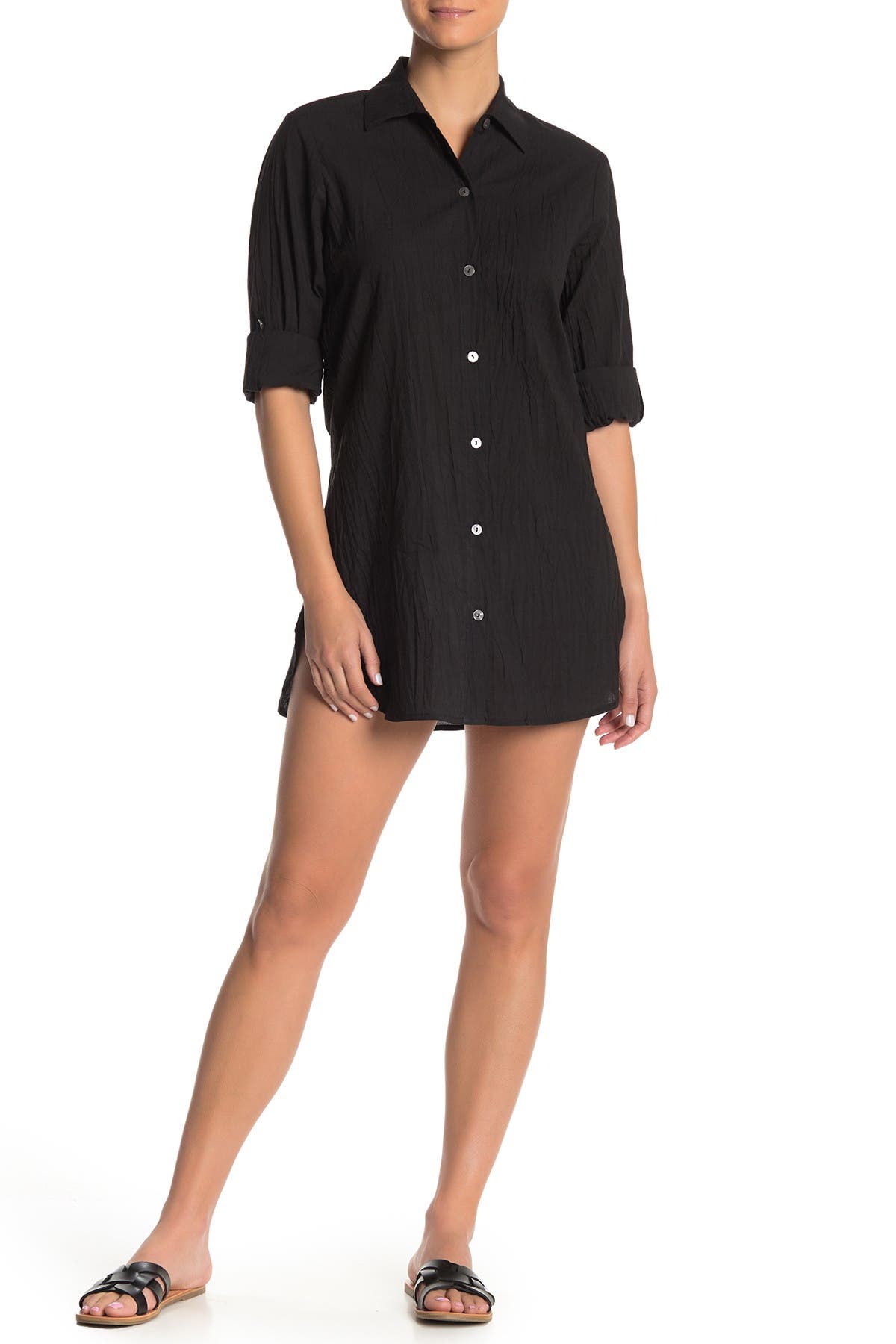 tommy bahama crinkle boyfriend shirt