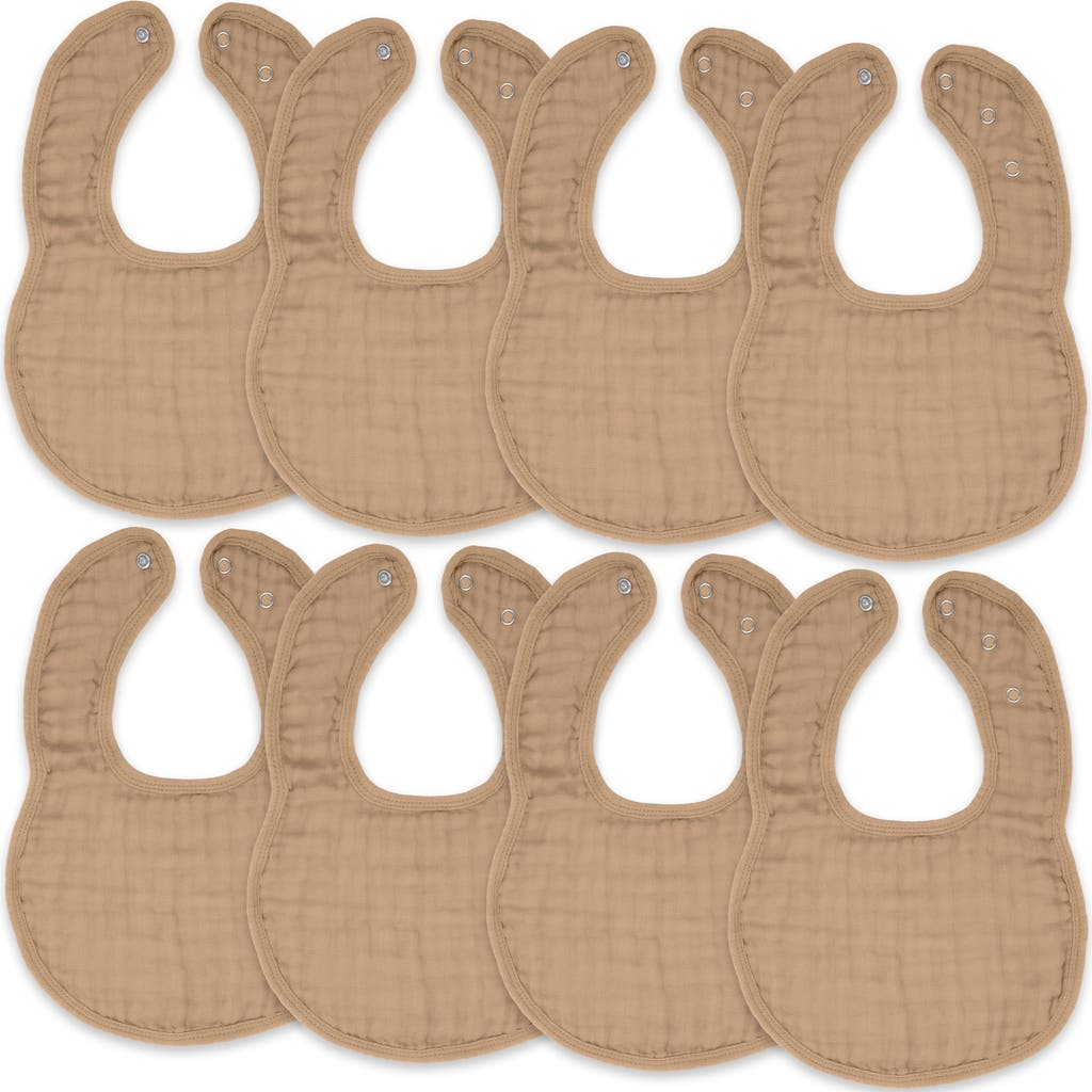 Comfy Cubs Muslin Bibs In Cedar