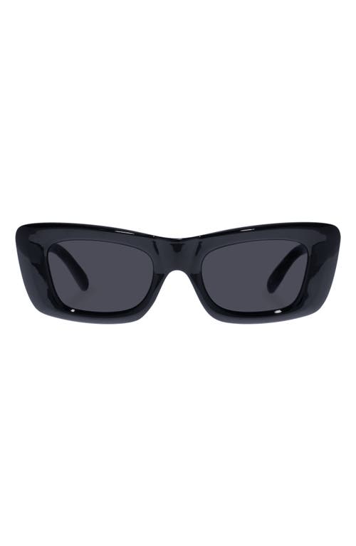 Dopamine 50mm Rectangular Sunglasses in Black