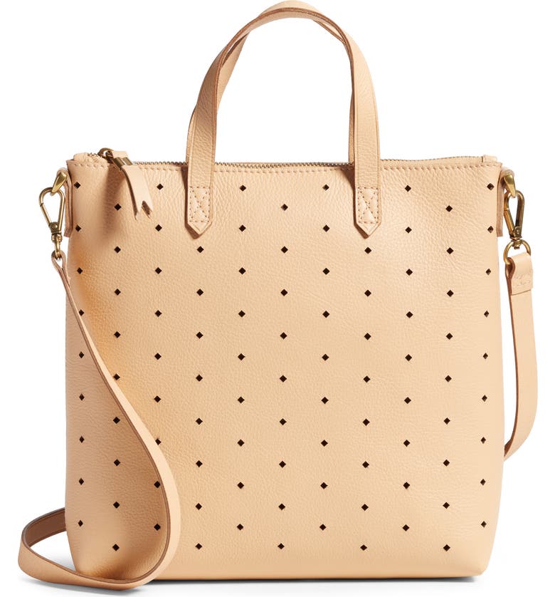 Mini Transport Perforated Leather Crossbody Bag