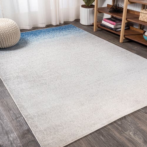 Jonathan Y Shore Modern Gradient Area Rug In Blue/cream