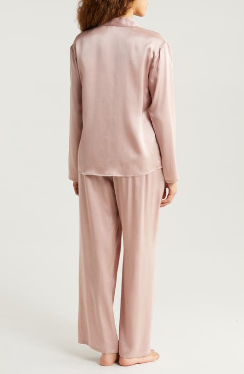 Shop Nordstrom Washable Matte Silk Pajamas In Pink Puff