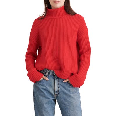 Alex Mill Seattle Merino Wool & Cashmere Sweater, Red