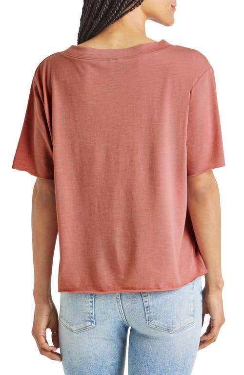 Shop Splendid Kacey V-neck T-shirt In Sunset