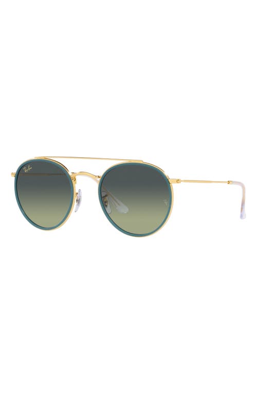 Shop Ray Ban Ray-ban 51mm Aviator Sunglasses In Legend Gold/green Vintage