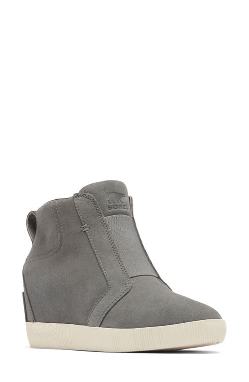 Sorel Out N About Wedge Bootie In Quarry/sea Salt