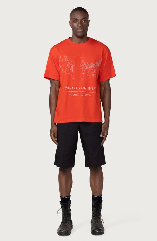 Shop Honor The Gift Oversize Pave The Way Graphic Tee In Orange