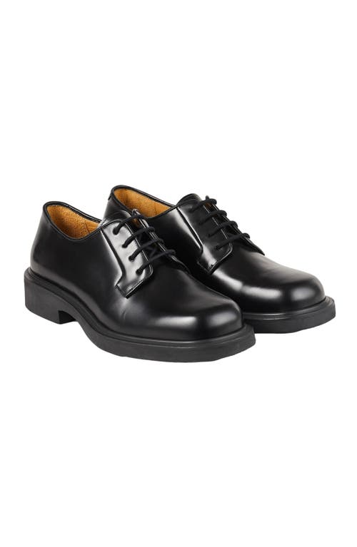 Sandro Patent Leather Derbies In Black
