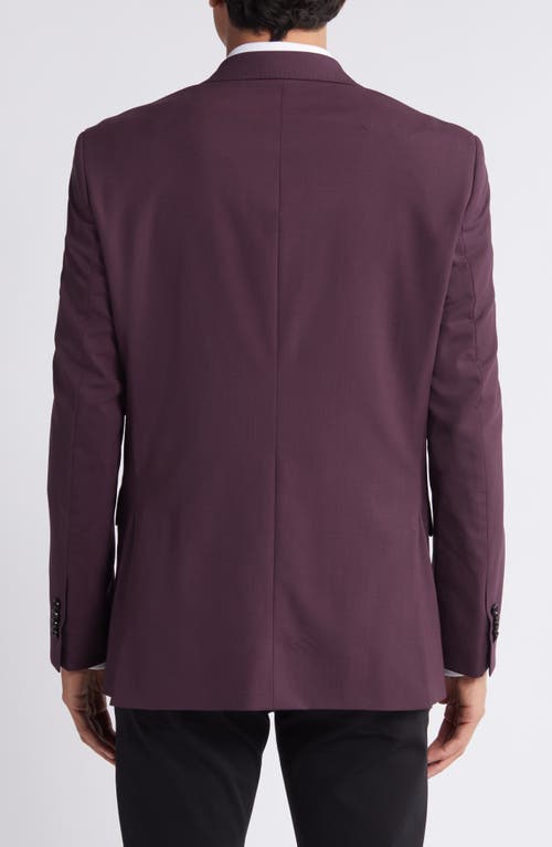 Shop Ted Baker London Jay Slim Fit Stretch Wool Sport Coat In Burgundy