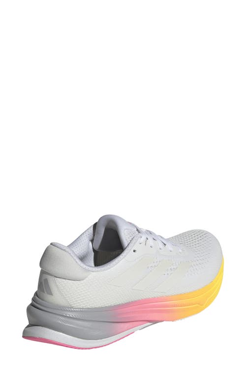 Shop Adidas Originals Adidas Supernova Rise Running Shoe In White/crystal White/pink