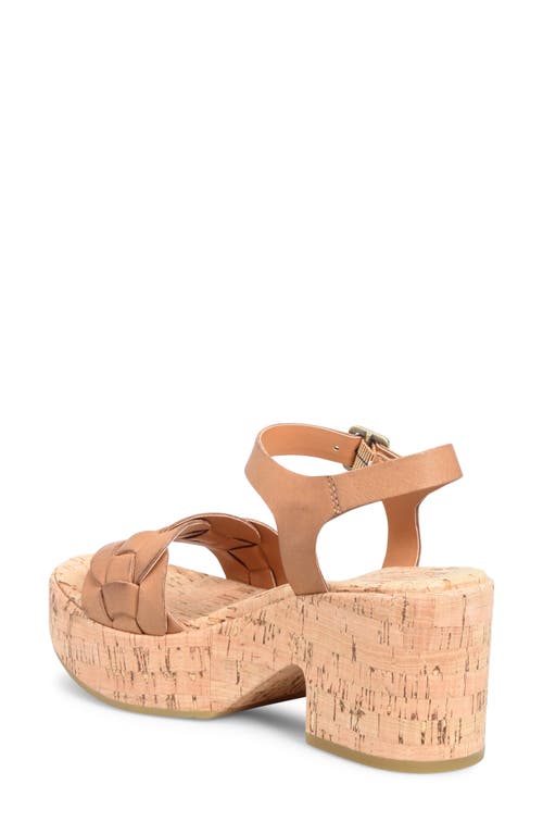 Shop Kork-ease ® Tatiana Ankle Strap Platform Sandal In Brown F/g