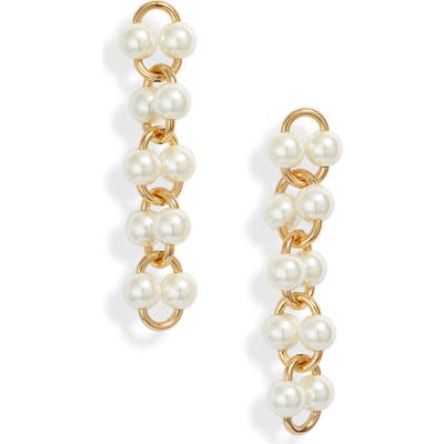Kate Spade New York Nouveau Pearls Imitation Pearl Linear Earrings