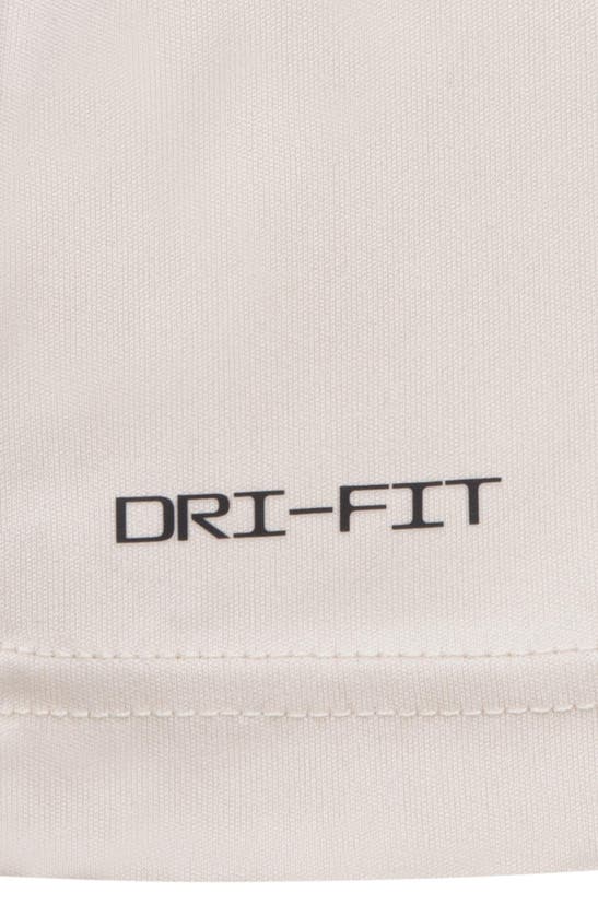 Shop 3 Brand Kids' Dri-fit Wordmark Logo T-shirt & Shorts Set In Desert Sand