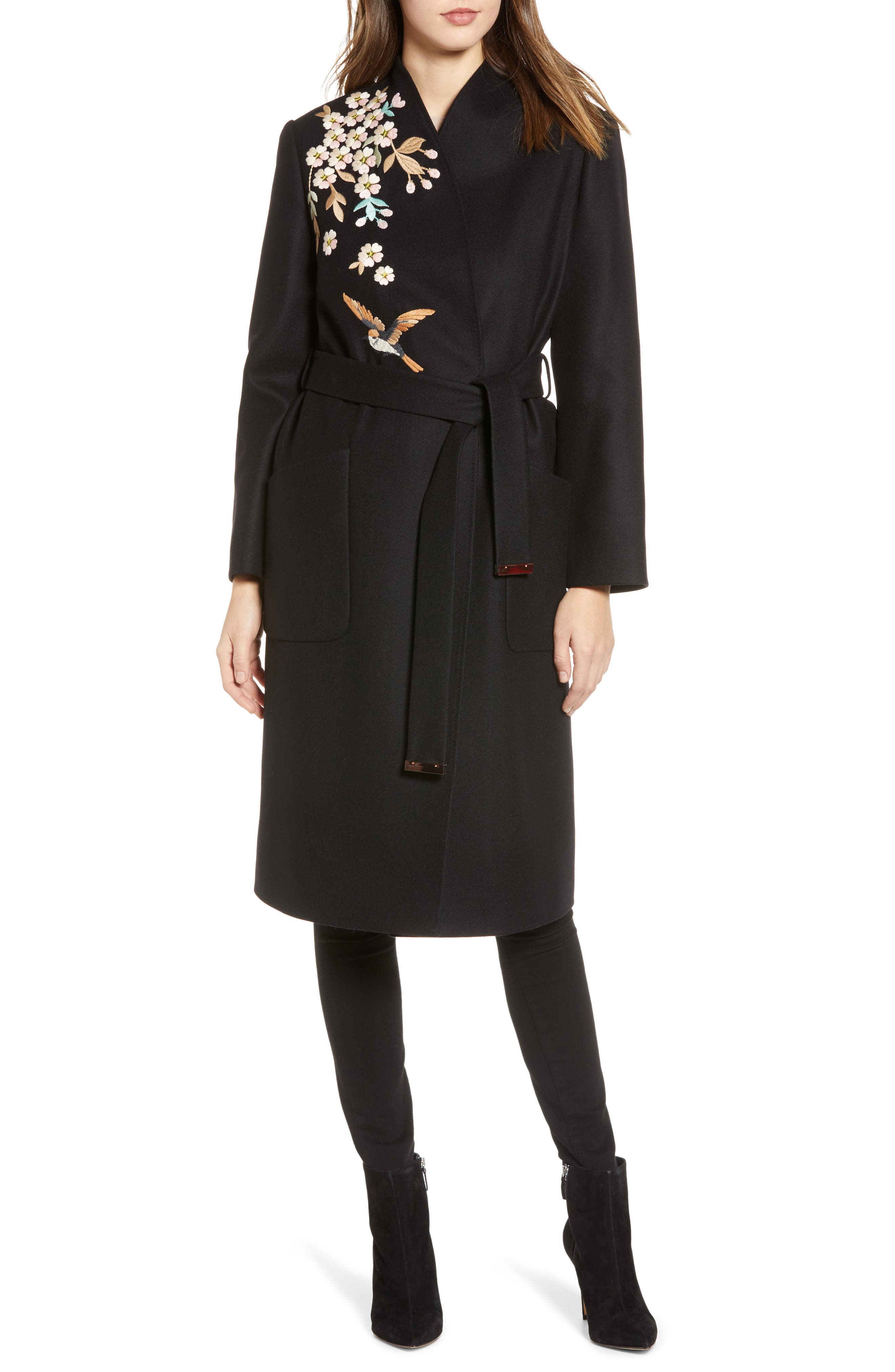 Ted Baker Embroidered Coat Hotsell, 51% OFF | www.ingeniovirtual.com